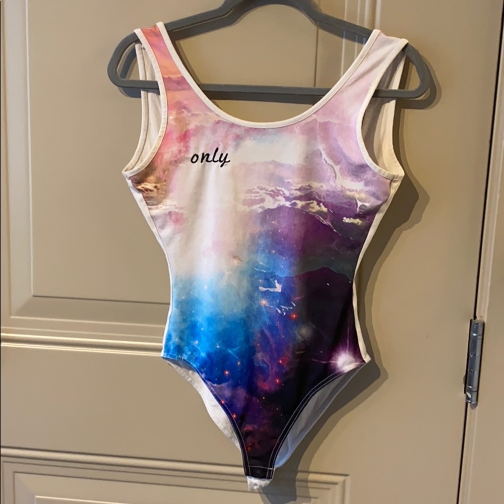 ASOS Galaxy Bodysuit Size 4